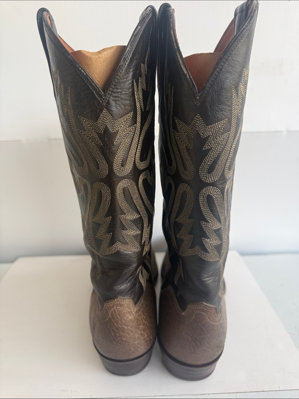 VINTAGE 1989 EL DORADO EXOTIC BOOTS SIZE 12 D TEXAS USA - Picture 5 of 16